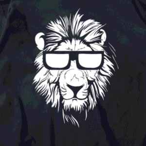 t shirt avce lion noir