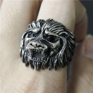 Tête De Lion Bague
