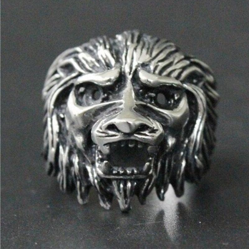 Tête De Lion sur Bague