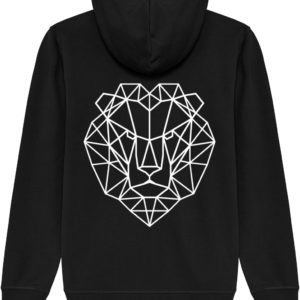 Veste tête de lion noire.