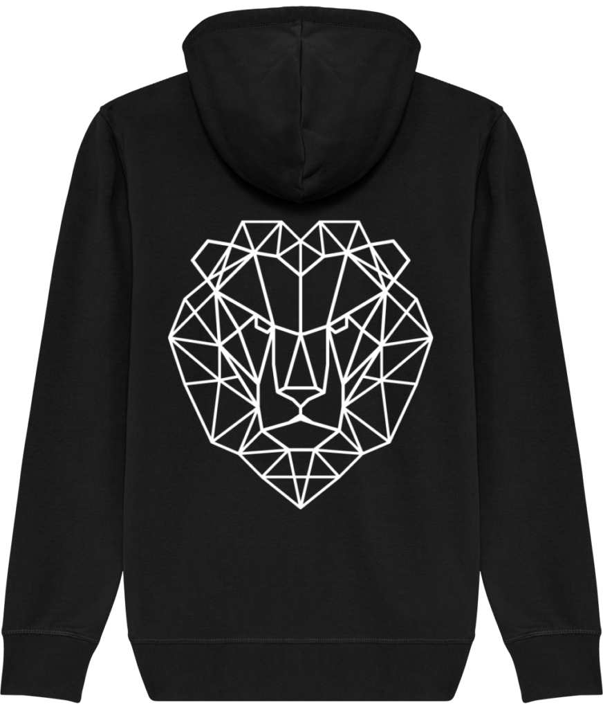 Veste tête de lion noire.