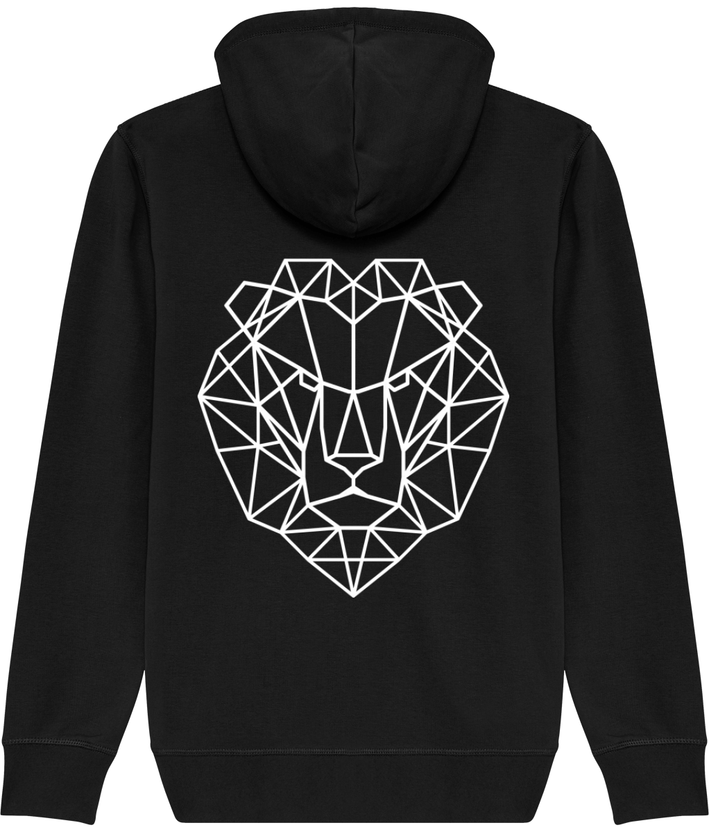 Veste tête de lion noire.