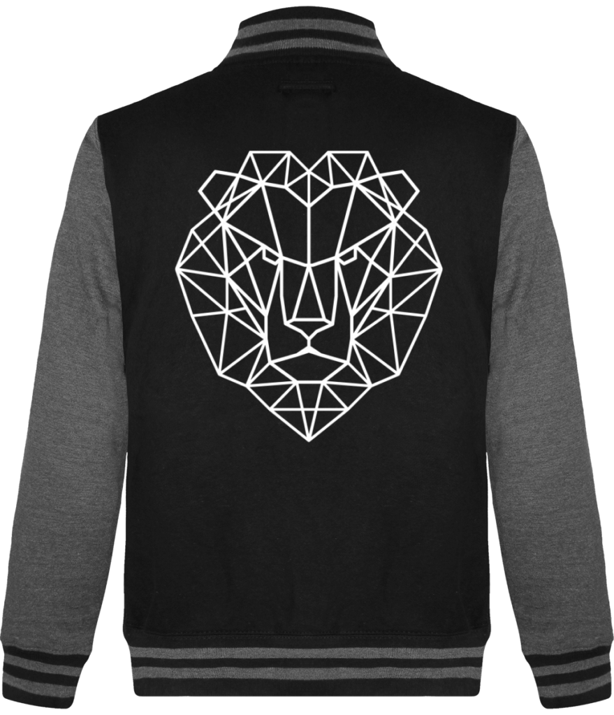 Blouson tête de lion.
