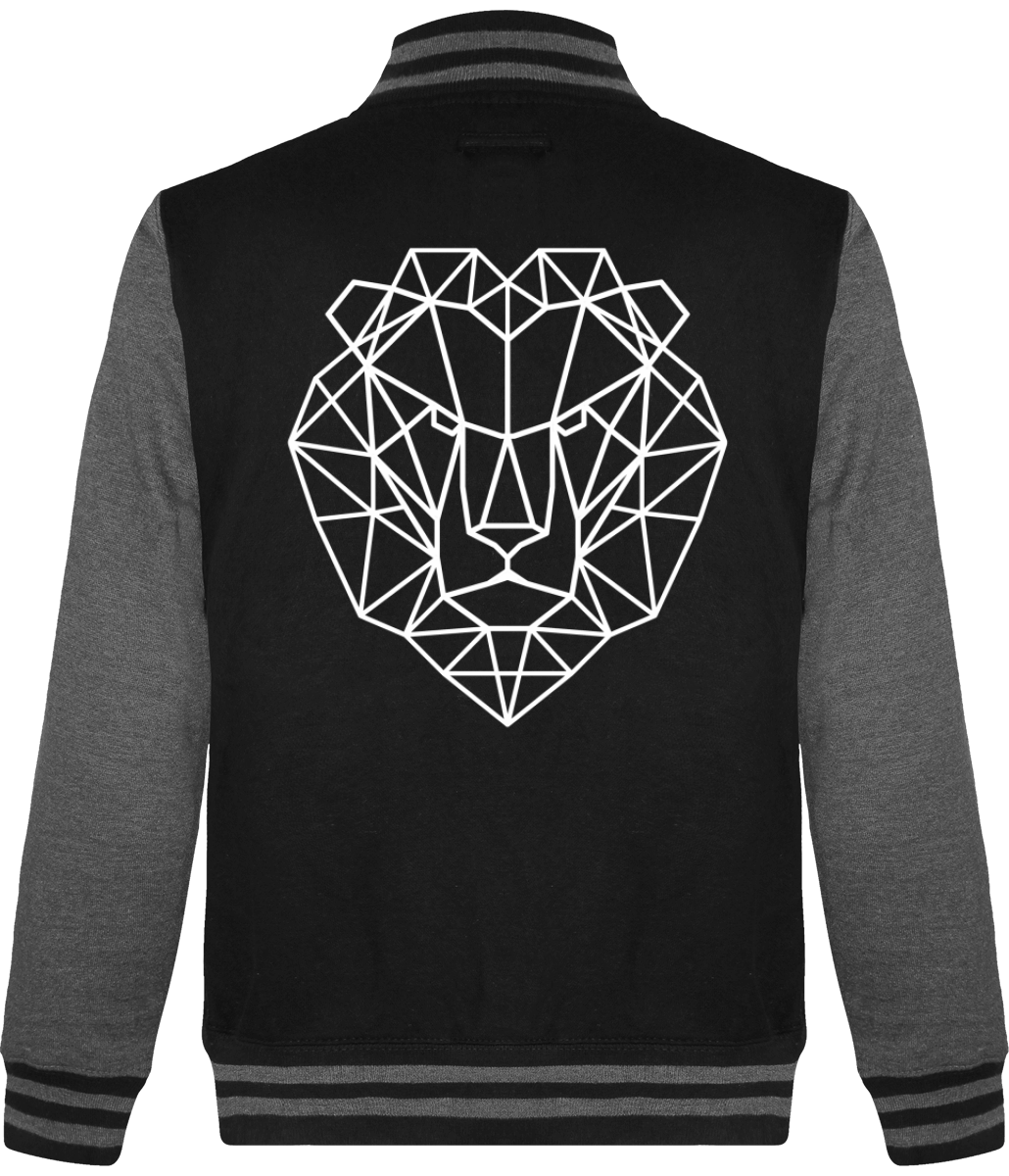 Blouson tête de lion.