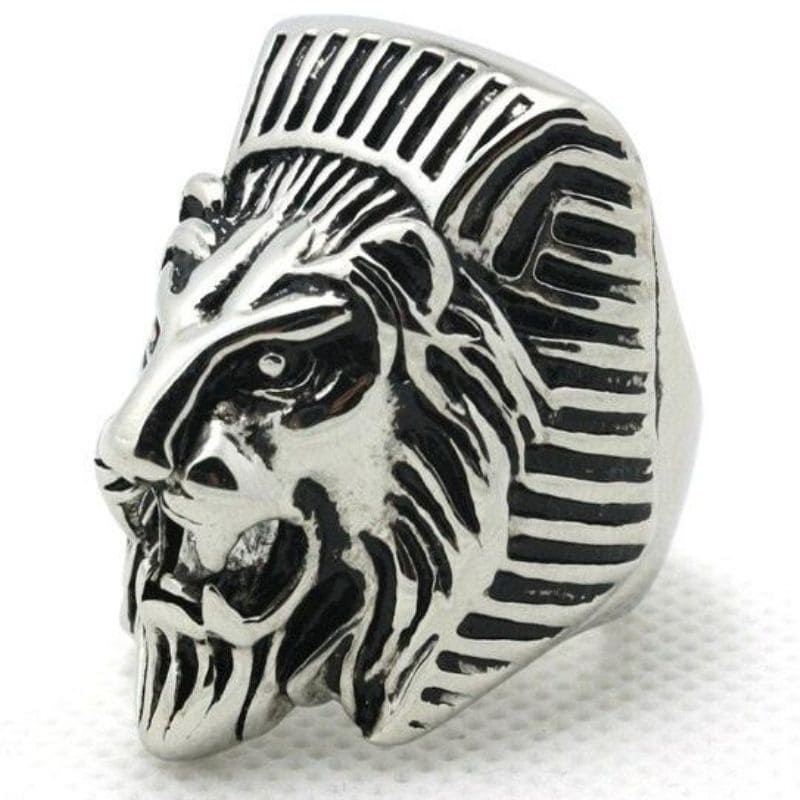 Bague Homme Lion Argent