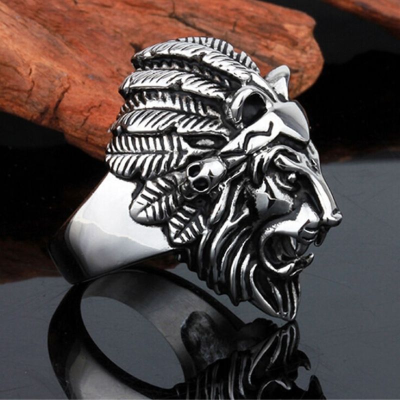 Bague Lion Homme Argent