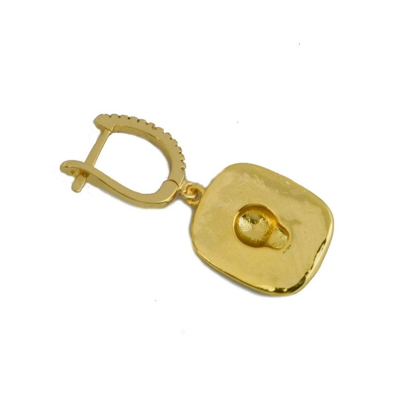 boucle d'oreille médaillon arrière