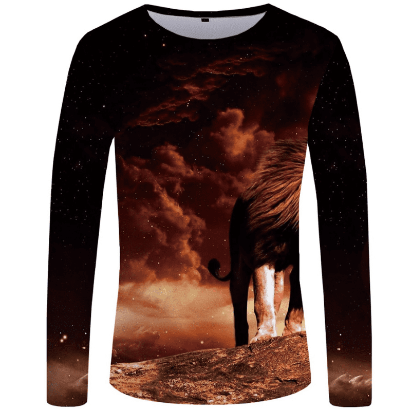 T-Shirt Lion Menaçant