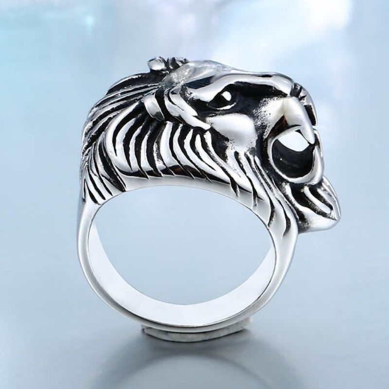 Bague Homme Argent Lion