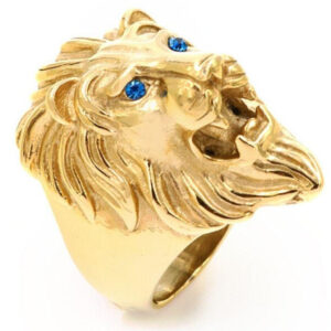 Bague Or Lion Homme