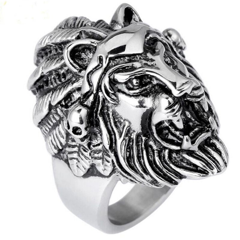 Bague Lion Homme Argent