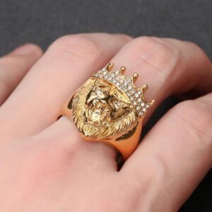 Bague Or Tête De Lion
