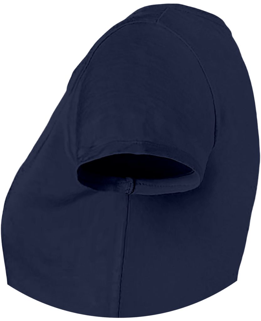 Haut bleu femme.