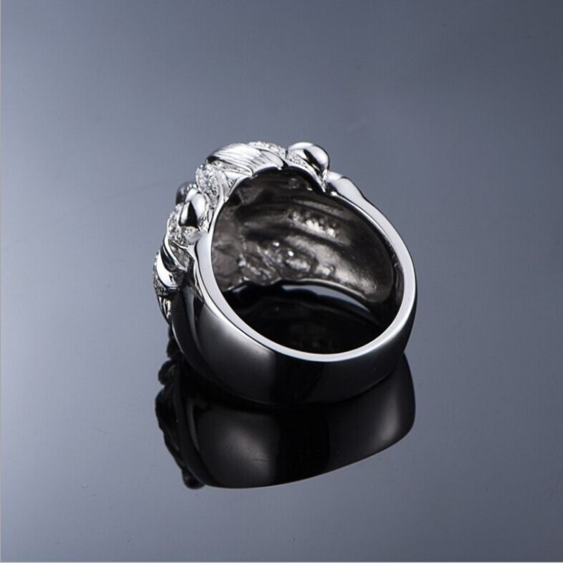 Bague Homme en Argent Tête de Lion