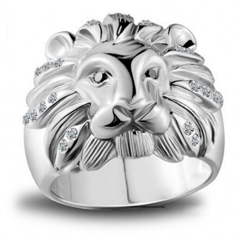 Bague Homme Argent Tête de Lion