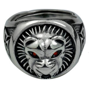 Bague Homme Tête de Lion Argent