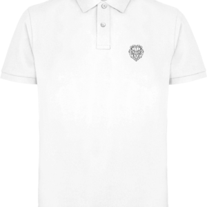 Polo homme lion blanc.