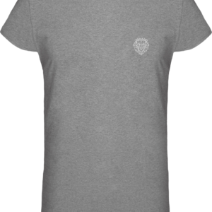 T-shirt gris blanc lion.