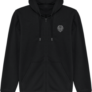 Veste noire lion royaume.