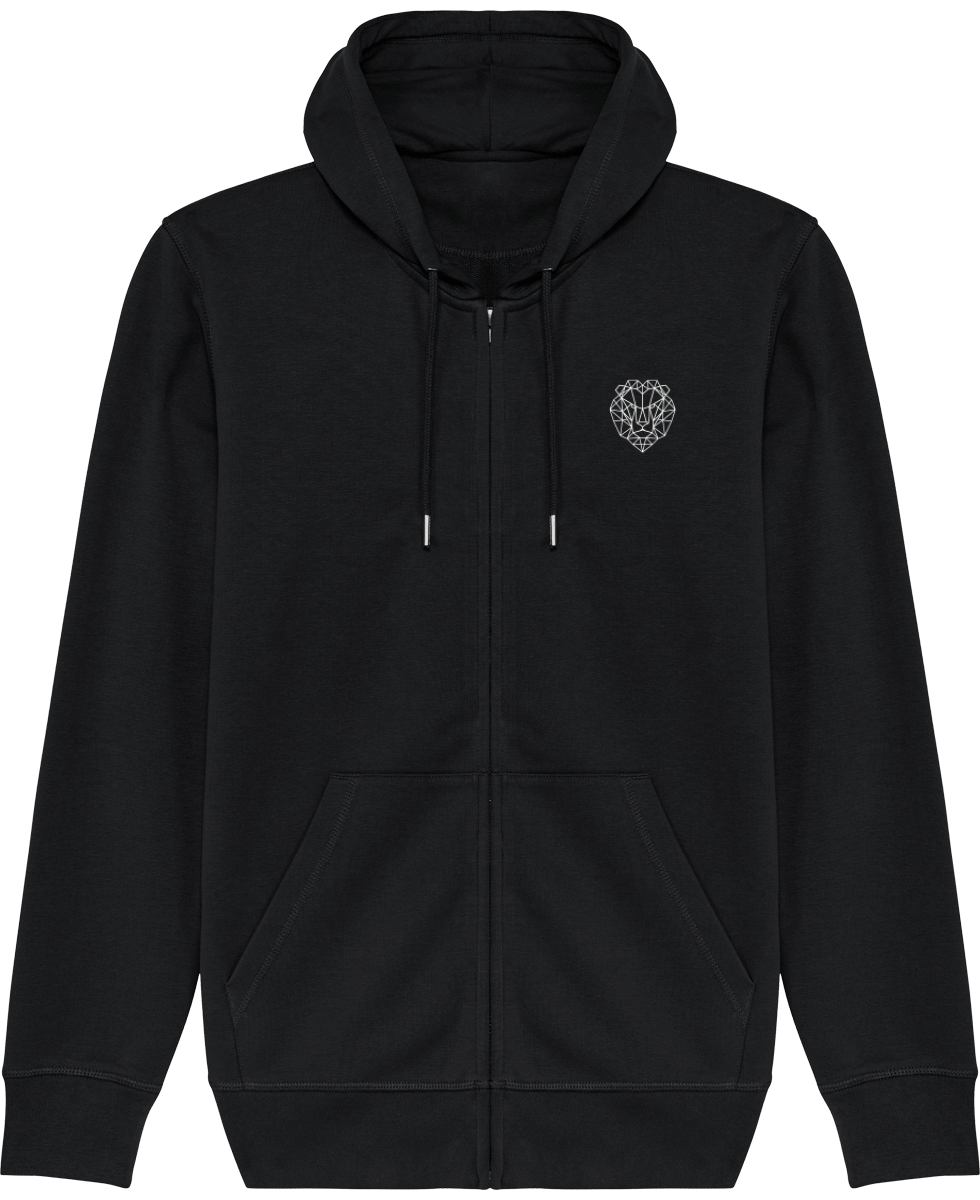 Veste noire lion royaume.