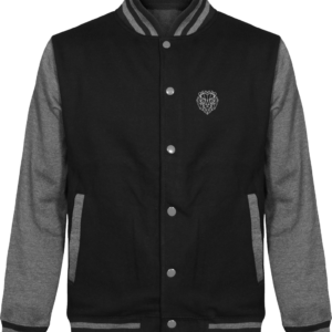 Veste noire homme lion.