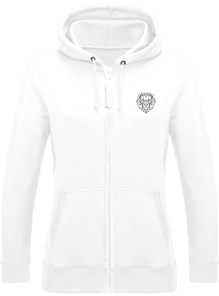 Veste blanche lion royaume femme.