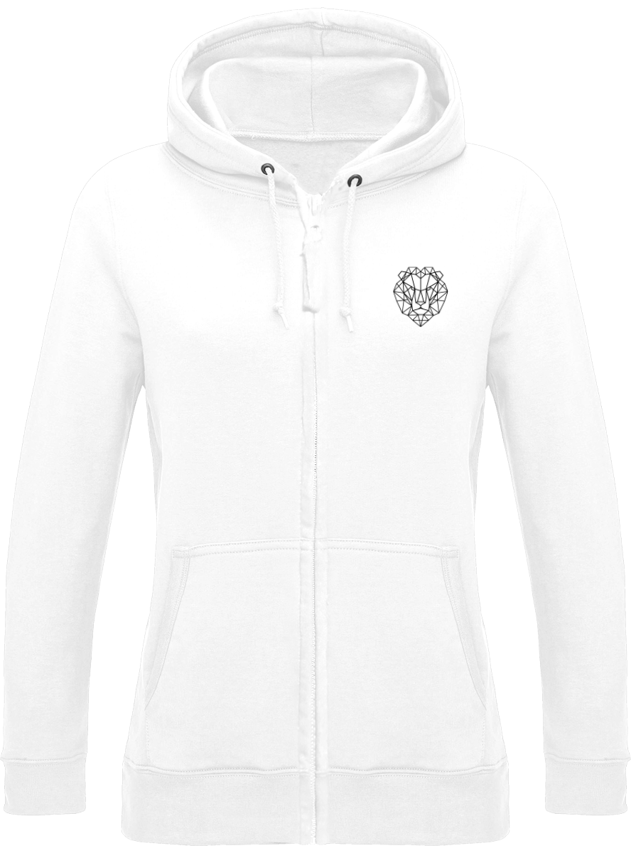Veste blanche lion royaume femme.
