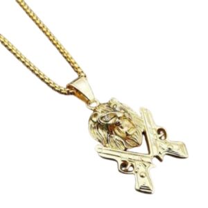 Collier lion guns or