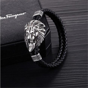 Bracelet en Cuir Lion
