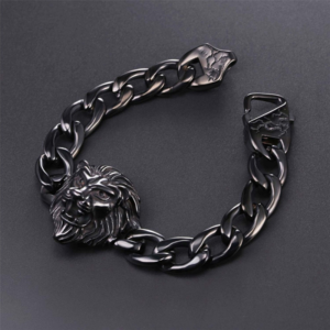 Gourmette Lion Bouche Ouverte