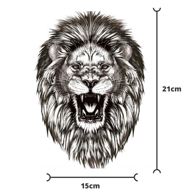 Tatouage Lion Samouraï