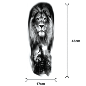 Tatouage Lion et moto.