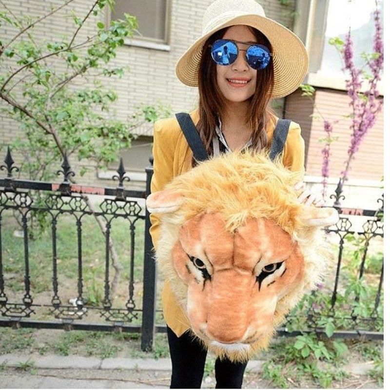 Démonstration du sac tête de lion