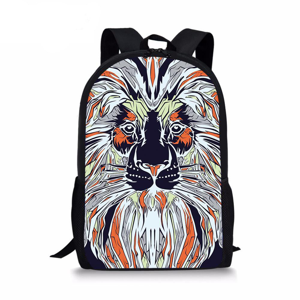 Sac à dos lion art contemporain