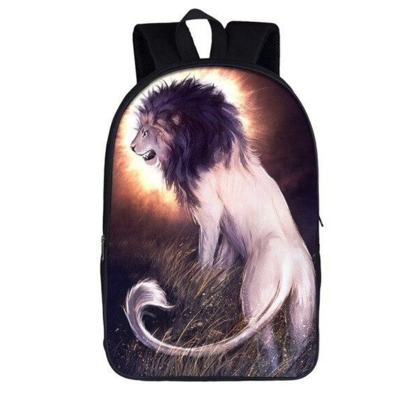 Sac à dos lion blanc