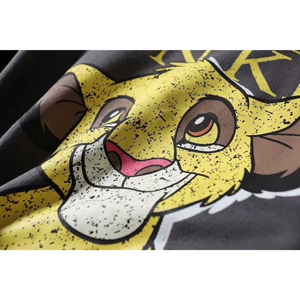 Simba imprime sur pull.