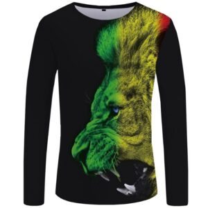 T-Shirt Imprimé Lion Dos