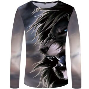T-Shirt Lion Hiver Agressif