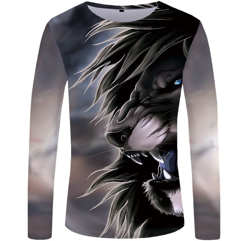 T-Shirt Lion Hiver Agressif