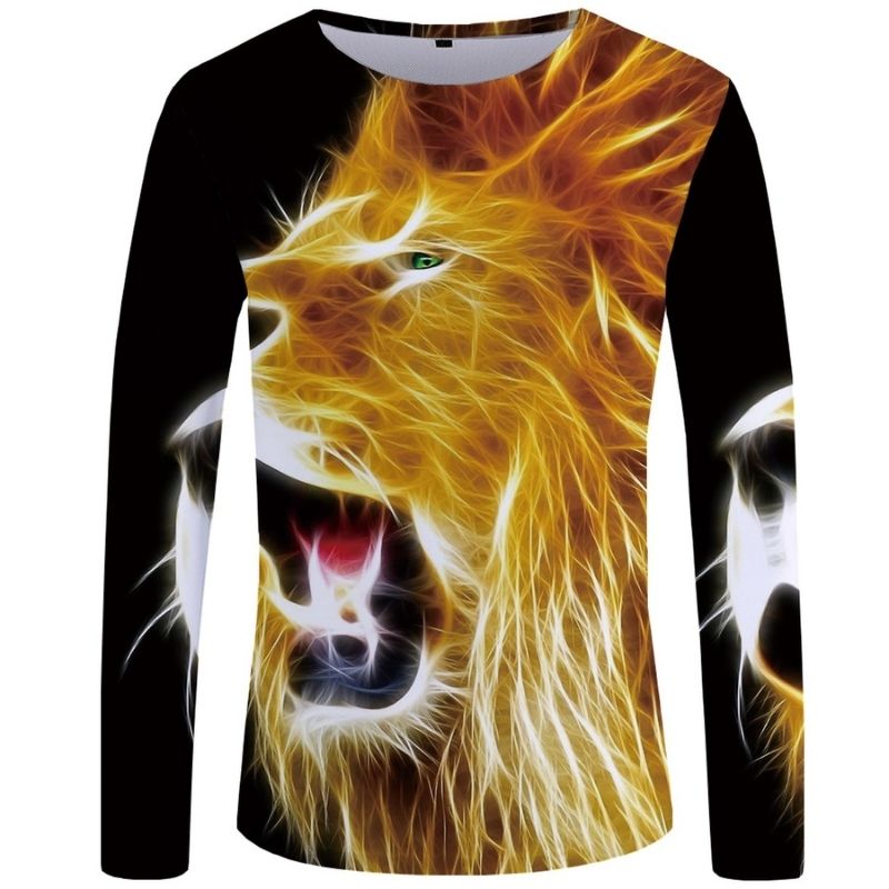 T-Shirt Lion Hiver Fluo