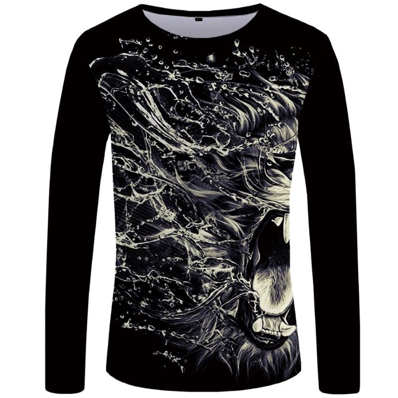 T-Shirt Lion Hiver Pluvieux