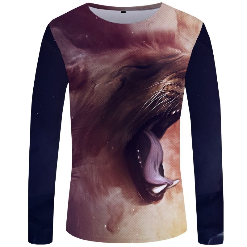T-Shirt Lion Hiver Rose