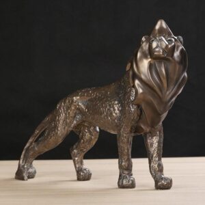 Statue-lion-de-face