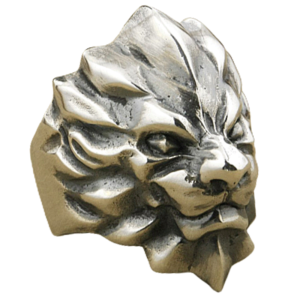 Bague en Argent Homme avec Lion Solaire