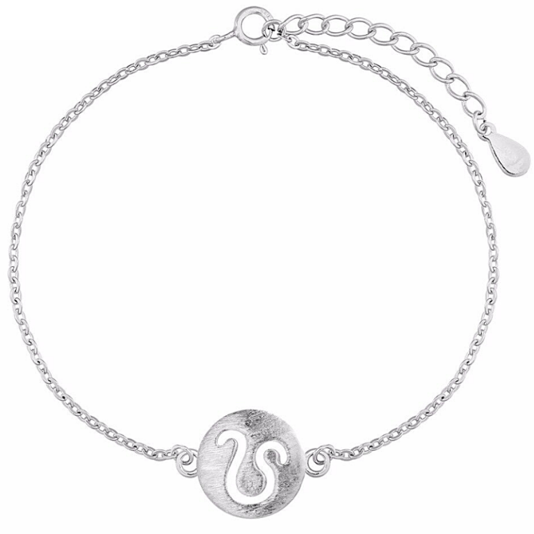 Bracelet Femme Argent Signe Astrologique Lion
