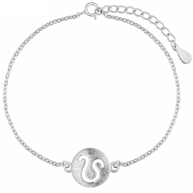Bracelet Femme Argent Signe Astrologique Lion