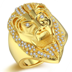 Bague Lion Homme Or