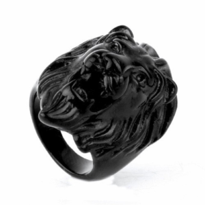 Bague Lion Noir