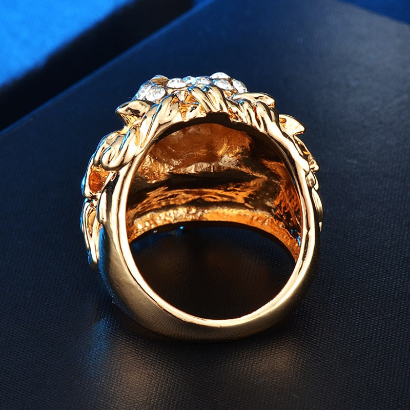 Bague Tête de Lion pour Femme or et diamants