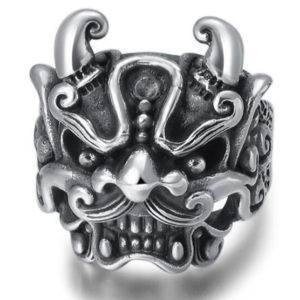 Lion Bague Homme Argent Massif